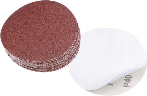 PSA Sanding Discs, 5 Inch Dia 40 Grits, Self Adhesive Sticky-Back Sandpaper - (Applications: for Woodworking Metal Finishing), 15-Pieces in Saudi Arabia