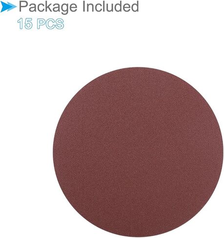 PSA Sanding Discs, 5 Inch Dia 40 Grits, Self Adhesive Sticky-Back Sandpaper - (Applications: for Woodworking Metal Finishing), 15-Pieces in Saudi Arabia