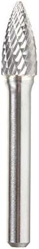 Amana Tool - BURS-190 Solid Carbide Pointed Tree Shape 1/8 Dia x 3/8 x 1/8 Shank Double Cu in Saudi Arabia