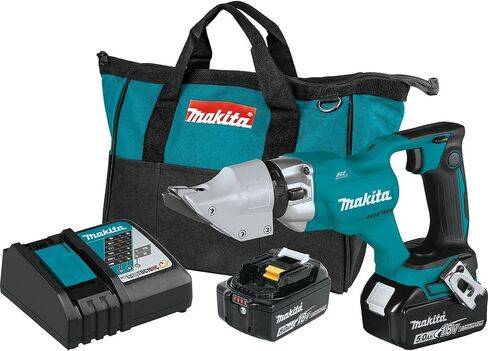 Makita XSJ03T 18V LXT® Lithium-Ion Brushless Cordless 14 Gauge Straight Shear Kit (5.0Ah) in Saudi Arabia