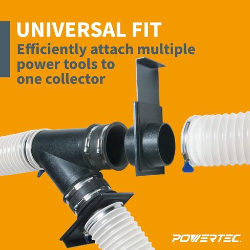 POWERTEC 70108-P6V بوابة انفجار 4 بوصة لمجمع الغبار وتجهيزات جمع الغبار - 6PK in Saudi Arabia