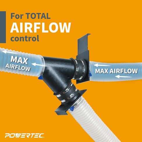 POWERTEC 70108-P6V بوابة انفجار 4 بوصة لمجمع الغبار وتجهيزات جمع الغبار - 6PK in Saudi Arabia