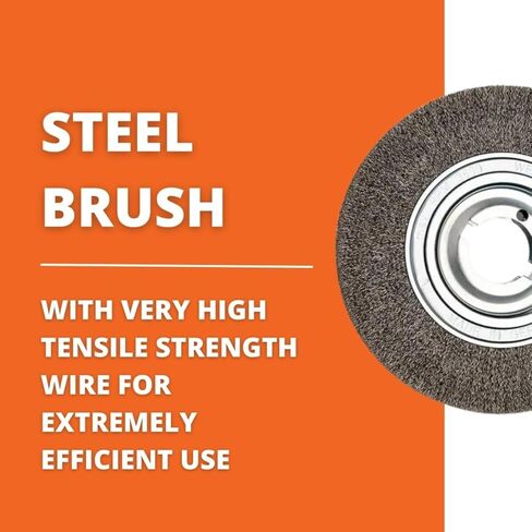 فرشاة Fein الفولاذية مع سلك قوة شد عالية جدًا للأنابيب ذات الجدران السميكة والمقاطع الجانبية وإزالة الأزيز عالية الأداء - قياس 28، قطر فتحة التركيب 2 بوصة - 69902007000 in Kuwait