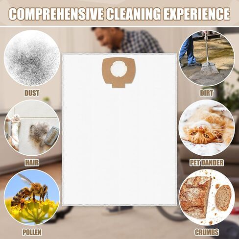 5 Pcs Vacuum Cleaner Bags Compatible with Makita L P-72899 VC4710 VC3012L Filter Bags for VC2010L Replacement Vacuum Filter Bags in Saudi Arabia