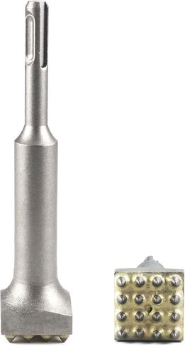 QWORK 5 11/16" x 1 1/4" 16-Point Concrete Repair Patch Preparation Bushing Tool with SDS-Compatible, Square Head Concrete Roughness Removal Bit for Rotary Hammer - 2 Pack in Saudi Arabia