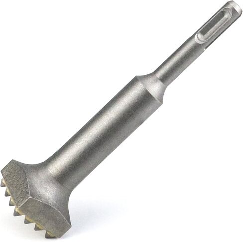QWORK 5 11/16" x 1 1/4" 16-Point Concrete Repair Patch Preparation Bushing Tool with SDS-Compatible, Square Head Concrete Roughness Removal Bit for Rotary Hammer - 2 Pack in Saudi Arabia