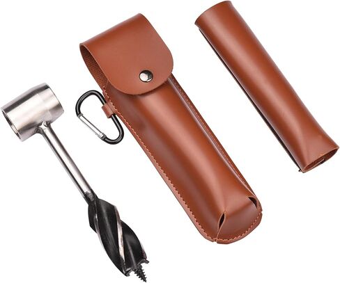 أداة المستوطنين البقاء على قيد الحياة مفتاح اوجير يدوي، Weytoll 4-Edge دليل اوجير المستوطن مفتاح Bushcraft سكوتش العين اوجير الحفر لأعمال النجارة التخييم الحطب تقسيم in Kuwait