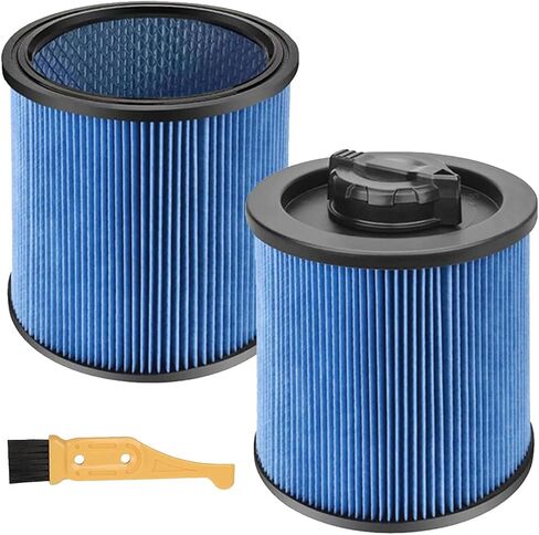 MZY LLC DXVC4003 HEPA Cartridge Filter Replacement for DEWALT 4 Gallon DXV04T, DXV05P, DXV05S, DXV08S, DXV06G Wet/Dry Vacuum Cleaners, 2 Pack in Saudi Arabia