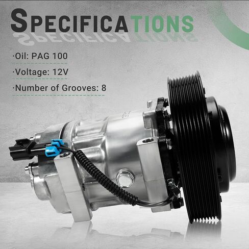 AC Compressor Fit for Mack LEU/MRU | for Volvo VNL/VNM/VAH/VHD, 2008 2009 2010 2011 2012 2013 2014 2015 2016#Replace CO4326, 206RD53M, 20721587 A/C Air Compressor in Saudi Arabia
