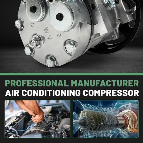 AC Compressor Fit for Mack LEU/MRU | for Volvo VNL/VNM/VAH/VHD, 2008 2009 2010 2011 2012 2013 2014 2015 2016#Replace CO4326, 206RD53M, 20721587 A/C Air Compressor in Saudi Arabia