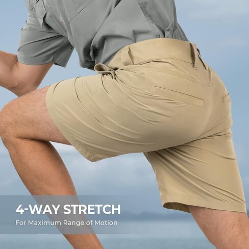 KastKing Cool Caster Men's Fishing Shorts, UPF 50+ Hiking Shorts, 10.5" and 7.5" Available, Water Repellent, 4-Way Stretch in Saudi Arabia