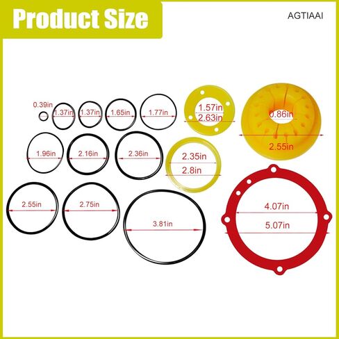 500866 501001 402011 500407 O-Ring Rebuild Kit لـ Paslode F350S F250s F325C تأطير أجزاء المسامير، طقم إصلاح المسامير in Kuwait