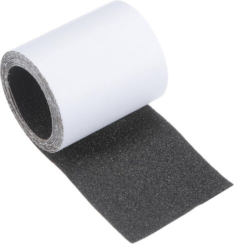 PSA Sandpaper Roll - [2.5 Inch x 2 Yard x 80 Grit] Sticky-Back Sanding Rolls for Automotive Car Paint Woodworking Metal Finishing Use, Silicon Carbide, Grey in Saudi Arabia