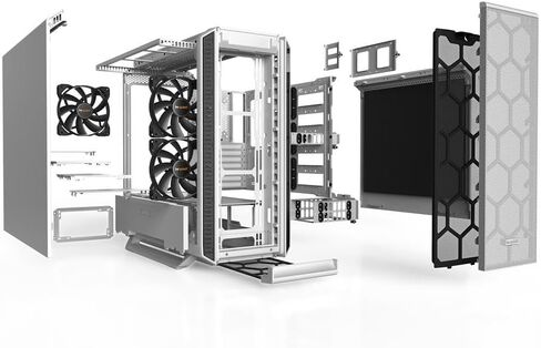 be quiet! Silent Base 802 Window ATX Midi Tower PC Case| 3 Pre-Installed Pure Wings 2 Fans | Sound Insulated | Tempered Glass Window | Black | BGW39 in Saudi Arabia