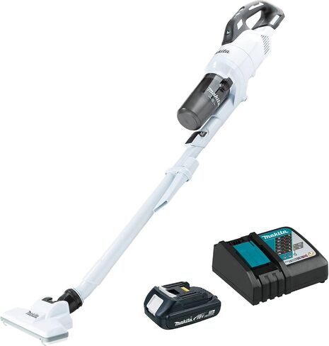 Makita XLC11R1W 18V LXT® Lithium-ion Compact Brushless Cordless Cyclonic 4-Speed Stick Vacuum Kit (2.0Ah) in Saudi Arabia