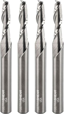 Domino Cutter Mortising Bit, 5MM, 1/4 Shank, Up Cut, Solid Carbide Spiral Router Bit, USA Made, for CNC, Hand & Table Routers - US275MU in Saudi Arabia
