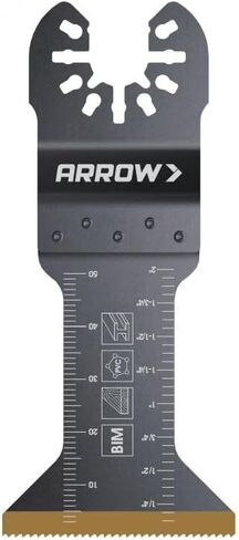 Arrow OSCELEC1-EK 4-Piece Oscillating Tool Accessory Kit for Drywall, PVC, Wood, Includes 2 Japanese Tooth Blades, 1 Standard Blade and 1 Titanium Coated Blade, Universal, Fits Most Multitools in Saudi Arabia