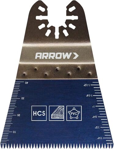 Arrow OSCELEC1-EK 4-Piece Oscillating Tool Accessory Kit for Drywall, PVC, Wood, Includes 2 Japanese Tooth Blades, 1 Standard Blade and 1 Titanium Coated Blade, Universal, Fits Most Multitools in Saudi Arabia