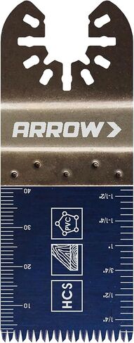Arrow OSCELEC1-EK 4-Piece Oscillating Tool Accessory Kit for Drywall, PVC, Wood, Includes 2 Japanese Tooth Blades, 1 Standard Blade and 1 Titanium Coated Blade, Universal, Fits Most Multitools in Saudi Arabia