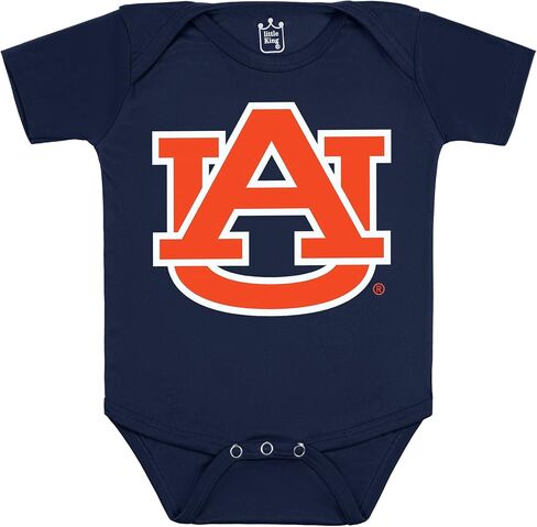 بدلة رياضية بأكمام قصيرة من الرابطة الوطنية لرياضة الجامعات (NCAA) - شعار كبير - 100% بوليستر - مقاسات الرضع 0-3M 6M 12M 18M in Kuwait