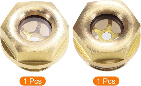 MECCANIXITY مجموعة قياس مستوى السائل الزيتي M16x1.5mm M18x1.5mm النحاس الذكور الخيوط لضاغط الهواء مع حلقة O in Saudi Arabia