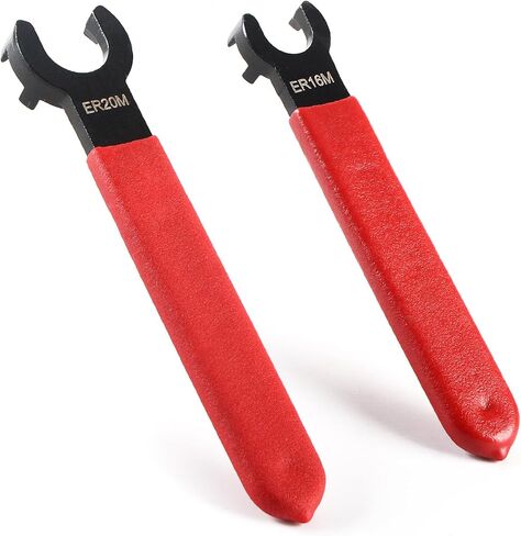 YXQ Collet Chuck Wrench Spanner, ER16 ER20 M Type Collet Chuck Wrench CNC Milling Machine Lathe Chuck Holder Tools, 2 Pieces in Saudi Arabia