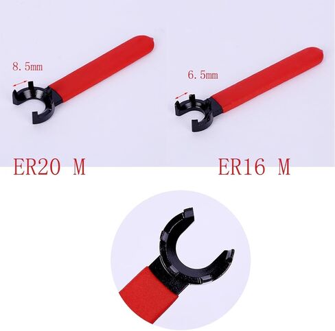 YXQ Collet Chuck Wrench Spanner, ER16 ER20 M Type Collet Chuck Wrench CNC Milling Machine Lathe Chuck Holder Tools, 2 Pieces in Saudi Arabia