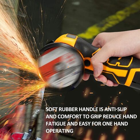 Cordless Brush Angle Grinder Kit, Weytoll 7000RPM Cordless Angle Grinder, Mini Angle Grinder with 2Pcs 16.8V 2000mAh Battery and Cutting Blade for Cutting Polished Brick Wood Stone Steel in Saudi Arabia
