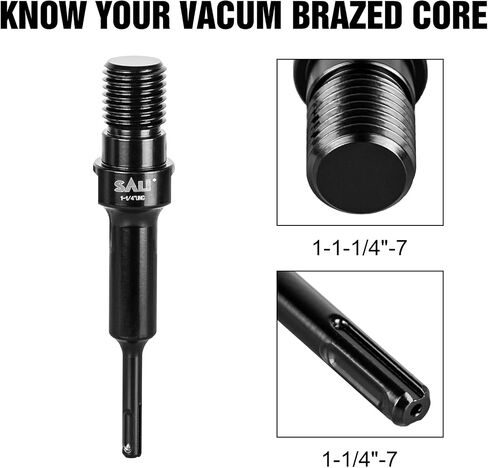 SALI Core Drill Bit Adapter 1-1/4" UNC to SDS PLUS Drill Bit Adapter for Saw Threaded Diamond Hole Diamond Core Drill in Saudi Arabia