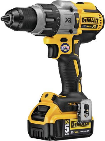 DEWALT DCD996P2R 20V MAX XR لاسلكي ليثيوم أيون 1/2 بوصة. مجموعة أدوات الحفر ذات 3 سرعات بدون فرش مع (2) حزم بطاريات 5.0 أمبير (متجددة) in Kuwait