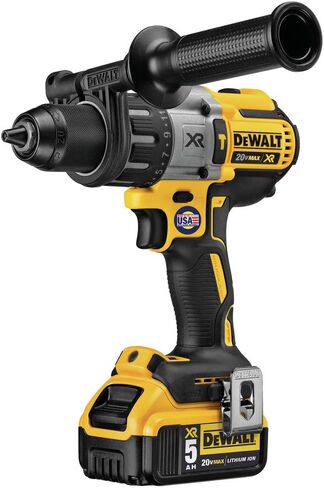 DEWALT DCD996P2R 20V MAX XR لاسلكي ليثيوم أيون 1/2 بوصة. مجموعة أدوات الحفر ذات 3 سرعات بدون فرش مع (2) حزم بطاريات 5.0 أمبير (متجددة) in Kuwait