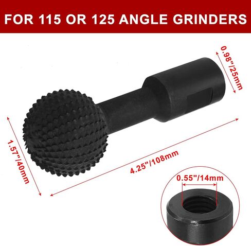 ماكينة طحن دوارة لمشاريع الأعمال الخشبية - 5/8-11 خيط، متوافقة مع مطحنة زاوية 4 1/2 و5 بوصة، مرفق مقياس كروي لنحت الخشب، والطحن، والتلميع، والنقش in Kuwait