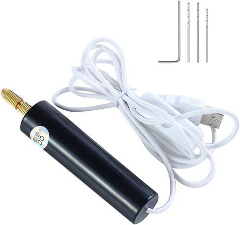 SaiDian 1 قطعة مايكرو اليد الحفر الكهربائية الصغيرة طاحونة أداة المحمولة USB الحفر الكهربائية ل الراتنج بوليمر كلاي صنع المجوهرات DIY بها بنفسك in Saudi Arabia