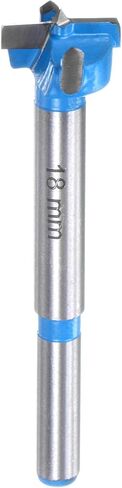 Forstner Drill Bits 23/32 inch / 18mm Round Shank 9/32 inch, Carbide Forstner Bit Woodworking Hole Opener Cutter Tool for Wood Drilling/Cabinet Hinges, Blue in Saudi Arabia