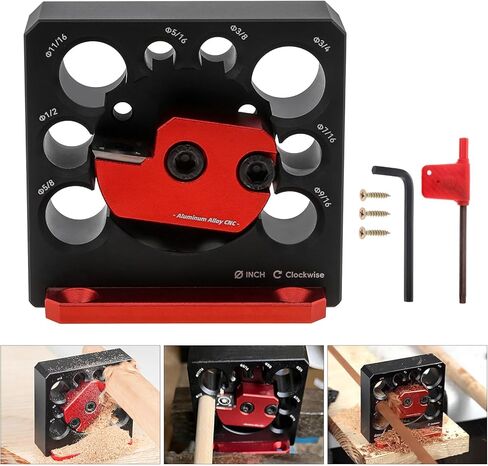 مجموعة أدوات رقص صانع الوتد، أداة ثقب كهربائية من الكربيد، صانع وتد عالي السرعة، لوحة وتد قطع وتد من سبائك الألومنيوم، قضيب دائري وأداة مساعدة لتصنيع العصي مع 8 فتحات لأعمال النجارة in Kuwait