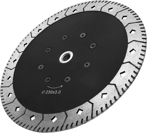 9Inch Double Sided Diamond Saw Blade 5/8"-11 Thread Dry or Wet - Grinding Cutting Two-in-One Porcelain Tiles Marble Concrete in Saudi Arabia