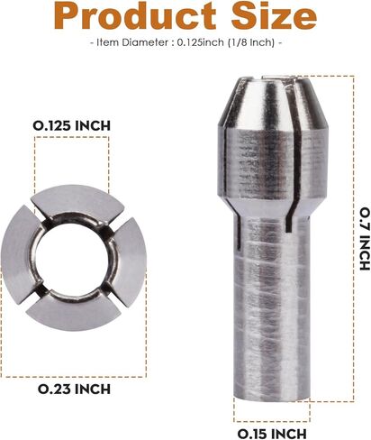 42-77-0400 1/8 بوصة. مجموعة أدوات دوارة، بديل متوافق مع مجموعة أدوات دوارة MILWAUKEE M12، أدوات دوارة الملحقات المطلوبة (عبوة واحدة) in Kuwait