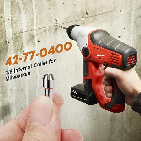 42-77-0400 1/8 بوصة. مجموعة أدوات دوارة، بديل متوافق مع مجموعة أدوات دوارة MILWAUKEE M12، أدوات دوارة الملحقات المطلوبة (عبوة واحدة) in Kuwait