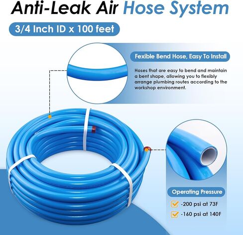 نظام أنابيب الهواء المضغوط الصناعي، 3/4 بوصة × 100 قدم، M7500 Master Kit in Kuwait