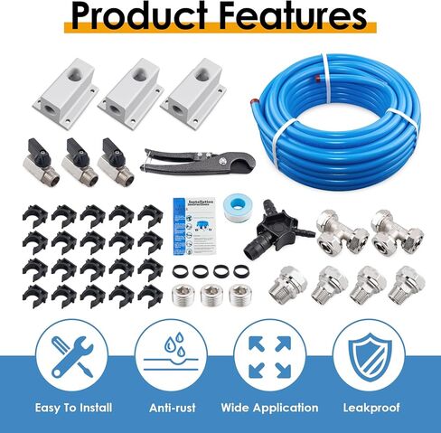 نظام أنابيب الهواء المضغوط الصناعي، 3/4 بوصة × 100 قدم، M7500 Master Kit in Kuwait