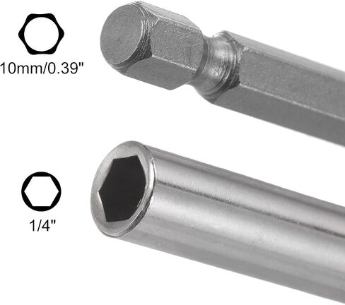 uxcell 1/4 Inch Hex Shank by 2 Inch Magnetic Bit Holder Extension, Quick Release Screwdriver Drill Power Tool in Saudi Arabia