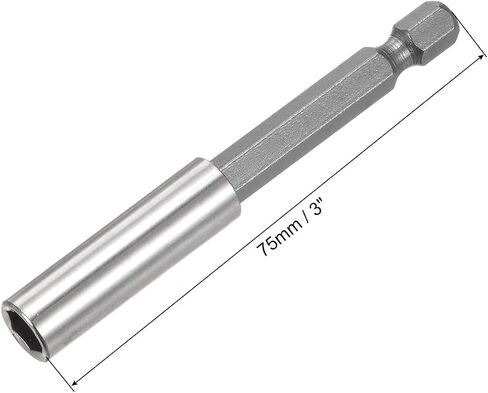 uxcell 1/4 Inch Hex Shank by 2 Inch Magnetic Bit Holder Extension, Quick Release Screwdriver Drill Power Tool in Saudi Arabia