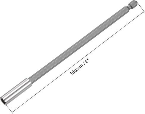 uxcell 1/4 Inch Hex Shank by 2 Inch Magnetic Bit Holder Extension, Quick Release Screwdriver Drill Power Tool in Saudi Arabia