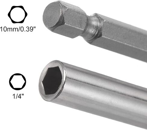 uxcell 1/4 Inch Hex Shank by 2 Inch Magnetic Bit Holder Extension, Quick Release Screwdriver Drill Power Tool in Saudi Arabia