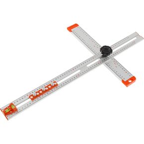 4 in 1 Drilling Positioning Ruler Cabinet Hardware Jig Adjustable T Square Ruler Cabinet Handle Jig Multi Angle Measuring Ruler Woodworking Ruler Cabinet Drawer Door Hole Drilling Template Tool