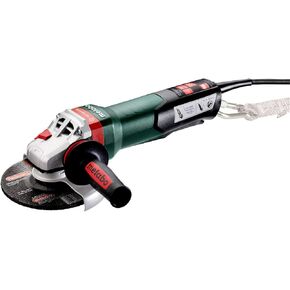 Metabo 6-Inch Angle Grinder, 10,000 RPM, 12 Amp, Non-locking Paddle Switch, Brake, Low Vibration Handle, Drop Secure, Made in Germany, WPB 13-150 Quick DS, 603645420, Green