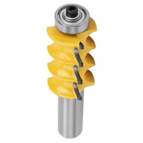 3/16" Triple Bead Trim Router Bit, Triple Bead Router Bit, for Increased Strength and Wear Resistance Solid Wood, Hardwood, Particle Board, MDF, Plywood