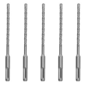SDS Plus Rotary Hammer Drill Bit 5Pcs 3/16 in. x 8 in. Masonry Concrete Rock Drill Bit Tool Set