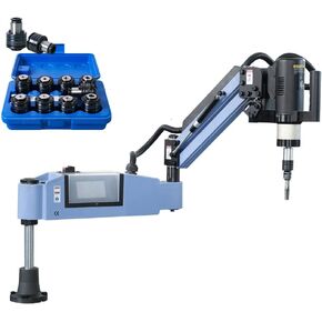 US Stock M3-M16 Universal Electric Tapping Machine Electric Tapping Arm with 375rpm 1200mm Flexible Tapping Arm included 9pcs ANSI Standard Collets