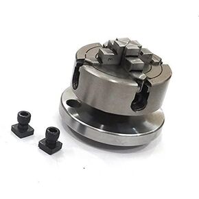 Precision 70 mm- 4 Jaws Independent Dog Chuck with Back Plate & T-nuts for Milling Lathe Machine Tool